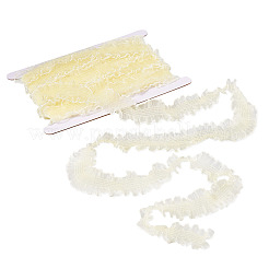 10 Yards Polyester Pleated Elastic Lace Trim&nbsp;SRIB-TA0001-23C