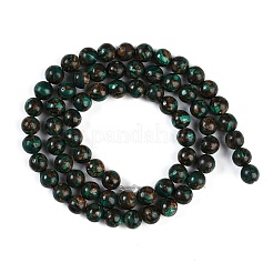 Assembled Natural Malachite & Bronzite Beads Strands&nbsp;G-A230-D02-02