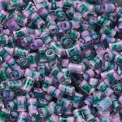Two Tone Inside Colours Transparent Glass Seed Beads&nbsp;SEED-C004-05I