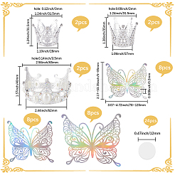 Alloy Rhinestones Crown Cake Decoration&nbsp;DIY-SP0003-25S