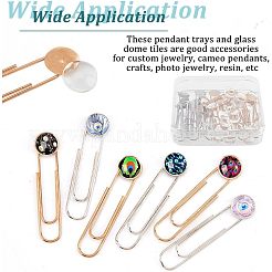 DIY Blank Dome Safety Pin Brooch Making Kit&nbsp;FIND-NB0003-02
