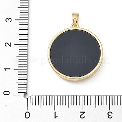 Brass Micro Pave Clear Cubic Zirconia Pendants&nbsp;KK-F939-07B-G