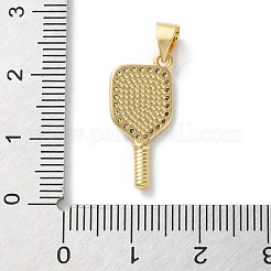 Rack Plating Brass Micro Pave Cubic Zirconia Pendants&nbsp;X-KK-Z079-02G