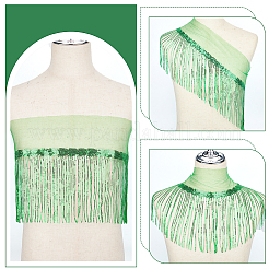 Sequin Tassel Trimming&nbsp;DIY-WH0430-536F