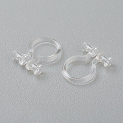 Plastic Clip-on Earring Findings&nbsp;KY-P001-06C