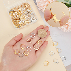 90Pcs 9 Style Brass Leverback Earring Findings&nbsp;FIND-PH0006-61