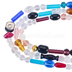 3Strands Mixed Styles Glass Beads Strands&nbsp;GLAA-TA0004-33