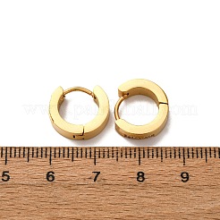 304 Stainless Steel Cubic Zirconia Hoop Earrings&nbsp;EJEW-D331-11G