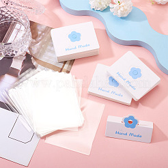100Pcs Rectangle Clear Polypropylene Cellophane Bags&nbsp;CDIS-TA0001-37E