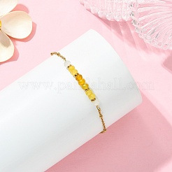 Dyed Natural Malaysia Jade Rondelle Beaded Brecelets&nbsp;BJEW-JB13764