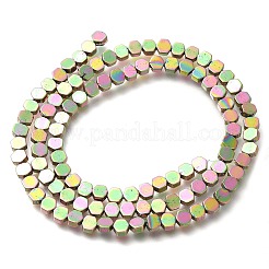 Electroplated Synthetic Non-magnetic Hematite Beads Strands&nbsp;G-C154-B01-01F