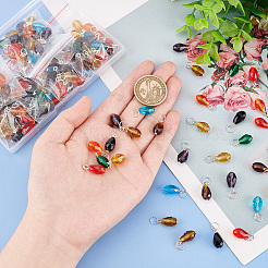 144Pcs 8 Sets Birthstone Glass Pendants&nbsp;FIND-PH0009-37