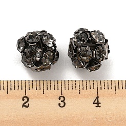 Gunmetal Brass Rhinestone Beads&nbsp;RB-F035-05A-01