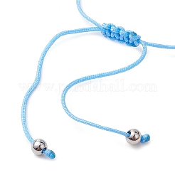 3Pcs 3 Styles Synthetic Turquoise & Natural Magnesite Braided Starfish & Tortoise & Shell Shape Beaded Bracelets for Women&nbsp;BJEW-JB10200