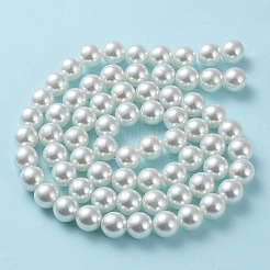 Baking Paint Pearlized Glass Pearl Round Bead Strands&nbsp;HY-Q003-12mm-01