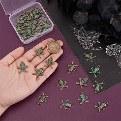 100pcs Tibetan Style Alloy Pendants&nbsp;FIND-PH0023-02ABG