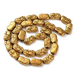 Electroplated Synthetic Non-magnetic Hematite Beads Strands&nbsp;G-F767-03B