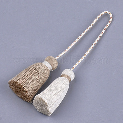 Polycotton(Polyester Cotton) Tassel Big Pendant Decorations&nbsp;FIND-S302-01T