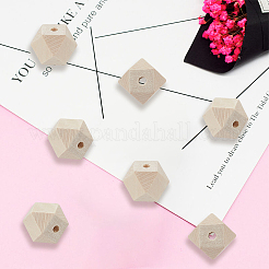 36Pcs Wood Beads&nbsp;WOOD-SP0001-51B