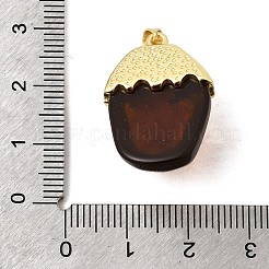 Brass Resin Pendants&nbsp;KK-A296-53F-G