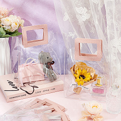 Transparent PVC Gift Bags with Handle&nbsp;DIY-WH0105-18