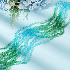 10 Strands Transparent Glass Bead Strands&nbsp;GLAA-HY0001-38A