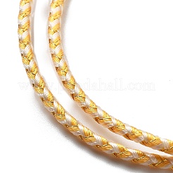 Polyester Cord Braided Necklace Makings&nbsp;MAK-L043-03G-32