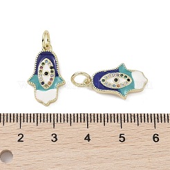 Real 18K Gold Plated Brass Micro Pave Cubic Zirconia Pendants&nbsp;KK-L209-078G-01