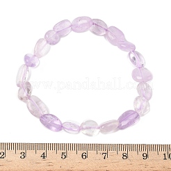 Natural Amethyst Beaded Stretch Bracelets for Women&nbsp;BJEW-K213-C23