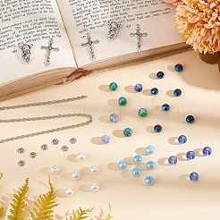 DIY Rosary Beaded Style Necklaces Bracelet Making Kit&nbsp;DIY-AR0003-71