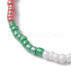 4Pcs 4 Styles Christmas Glass Seed Beaded Stretch Bracelet Sets&nbsp;BJEW-JB10475