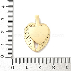 Brass Micro Pave Cubic Zirconia Openable Pendants&nbsp;KK-F905-02G-01