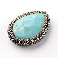Faceted Oval Natural Magnesite Beads&nbsp;G-F215-37A