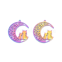Ion Plating(IP) 201 Stainless Steel Pendants&nbsp;STAS-N098-093M
