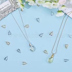 120Pcs 3 Colors Grade AA Brass Ice Pick Pinch Bails for Pendant Making&nbsp;KK-SC0005-19
