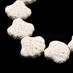 Dyed Natural Lava Rock Beads Strands&nbsp;G-A264-A04-01D