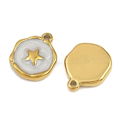 304 Stainless Steel with Enamel Pendants&nbsp;STAS-Z166-19G-01