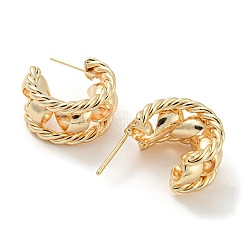Brass Stud Earrings&nbsp;EJEW-K264-06G