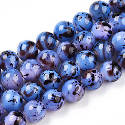 Drawbench Style Dyed Natural Freshwater Shell Beads Strands&nbsp;SHEL-T019-01G