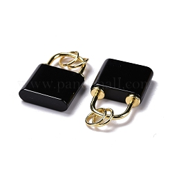 Natural Obsidian Pendants&nbsp;G-P453-01G-J-RS