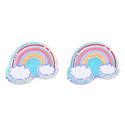 Transparent Printed Acrylic Cabochons&nbsp;TACR-N016-34