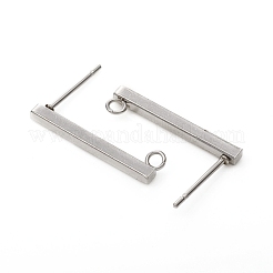 Tarnish Resistant 304 Stainless Steel Stud Earring Findings&nbsp;STAS-G224-21P-01