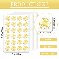 Gold Foil Self-adhesive Stickers&nbsp;DIY-WH20001-13E