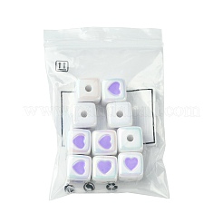 10Pcs Opaque Acrylic Enamel Beads&nbsp;ACRC-FS0001-02D