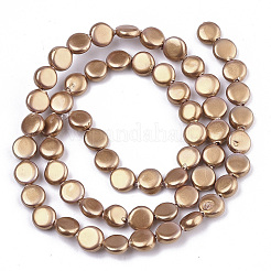 Spray Painted Shell Pearl Beads Strands&nbsp;SSHEL-R045-01