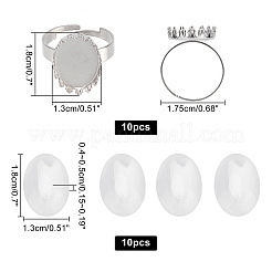 DIY Half Round Ring Making Kit&nbsp;DIY-AR0002-10