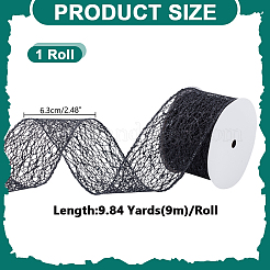 Sparkle Polyester Mesh Ribbon with Paillettes&nbsp;OCOR-WH0082-477