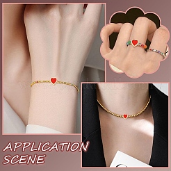 10Pcs Brass Enamel Beads&nbsp;KK-YW0004-20