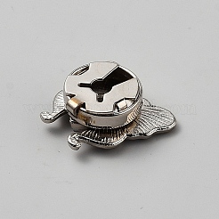 Alloy Rhinestone Cufflinks&nbsp;BUTT-WH0024-077C