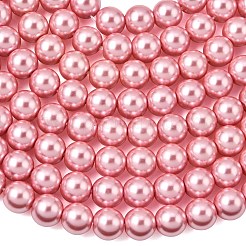 Eco-Friendly Glass Pearl Beads Strands&nbsp;HY-A008-8mm-RB109